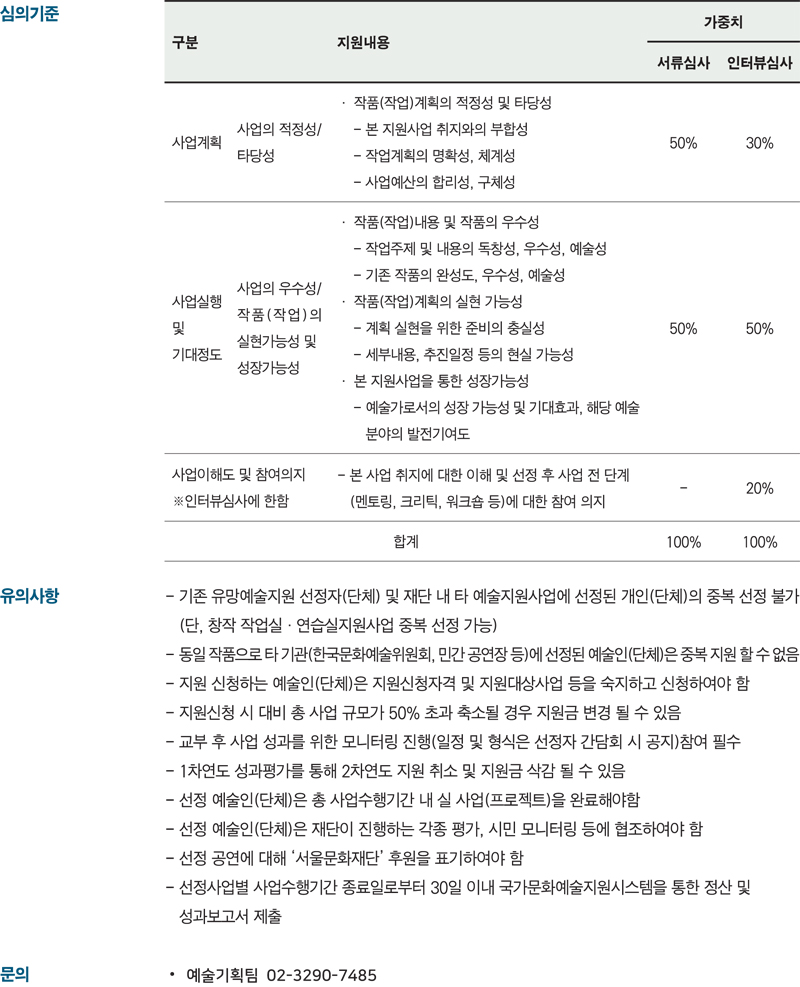 유망예술지원