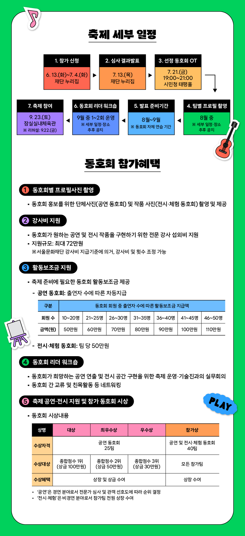 제2회 서울생활예술페스티벌_참가 동호회 공모_웹플라이어2